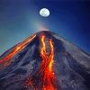 Mount Etna Italy At Night paint by number