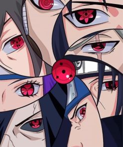Naruto Itachi Uchiha Eyes paint by number