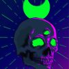 Neon Skull And Moon paint by number