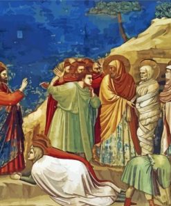 Raising Of Lazarus By Giotto paint by number