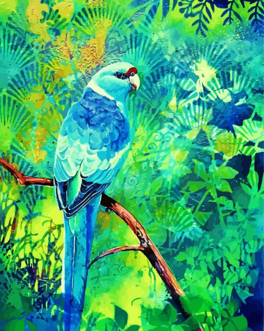 Ringneck Parrot Bird paint by number