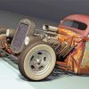 Rusty Hot Rod Truck paint by number