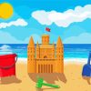 Sand Castle paint by number