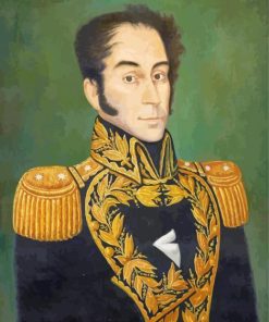Simon Bolivar Portrait paint by number