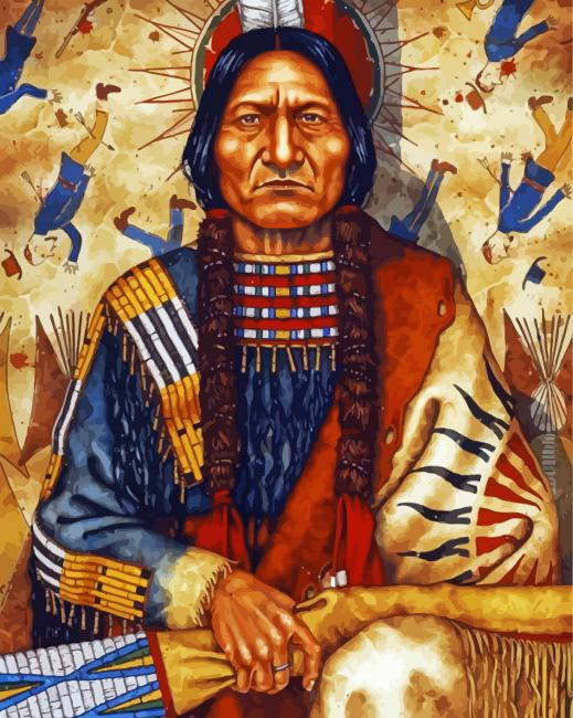 Sitting Bull Chief Leader paint by number