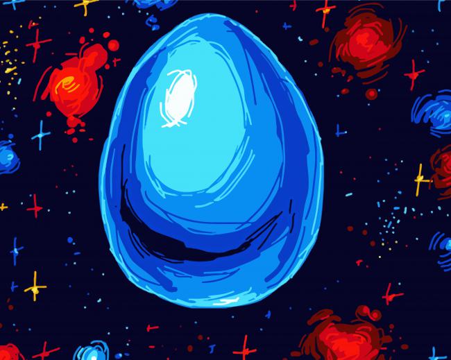 Space Egg Art paint by number