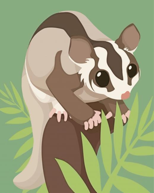 Sugar Glider paint by number