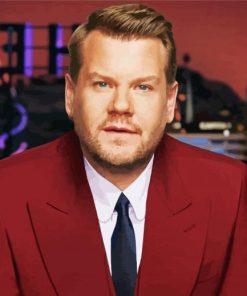 The Late Late Show James Corden paint by number