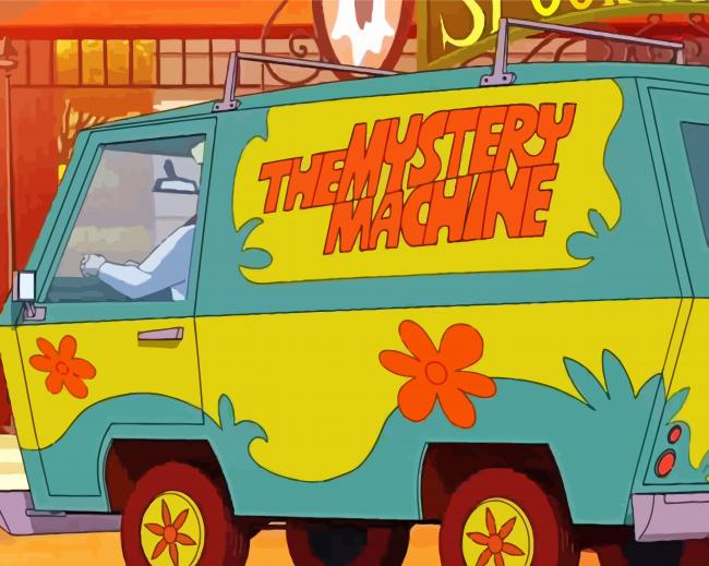 The Mystery Machine paint by number