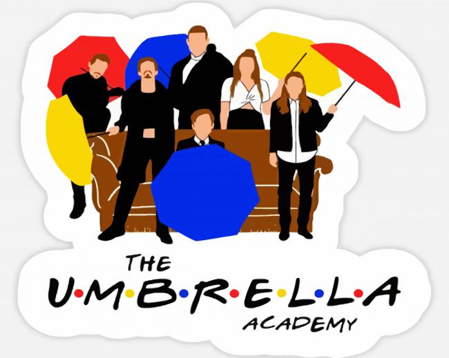 The Umbrella Friends paint by number