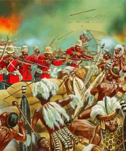 The Zulu War paint by number