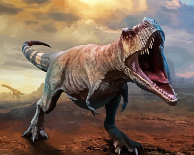Tyrannosaurus Rex paint by number