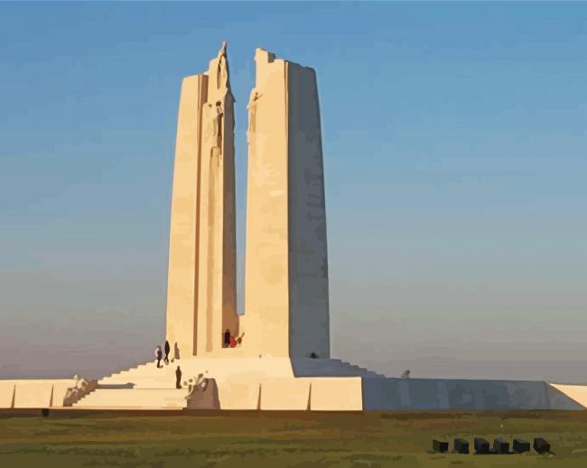Vimy Ridge Monument paint by number