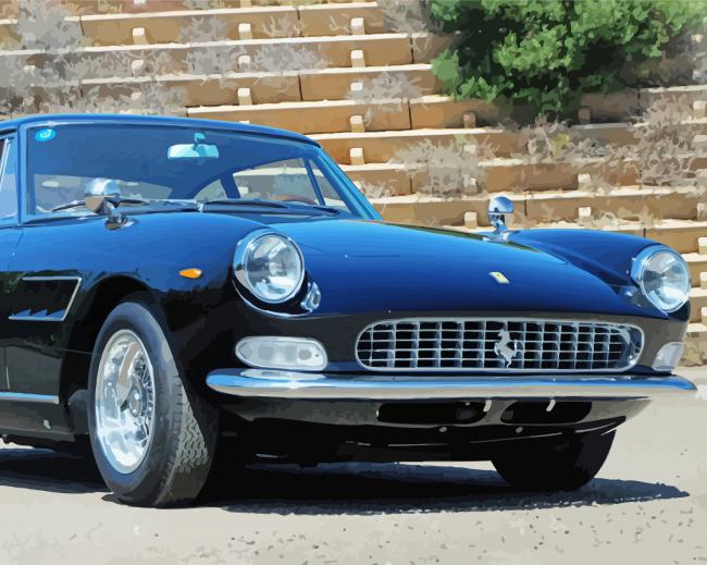 Vintage 66 Ferrari Car paint by number