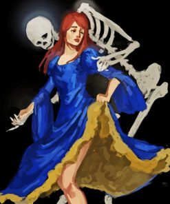 Aesthetic Dance Macabre paint by number