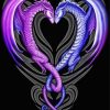 Aesthetic Entwined Dragons paint by number