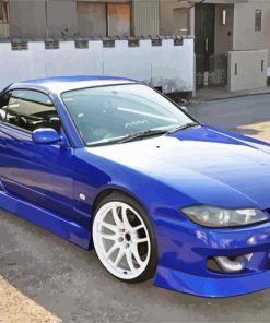 Blue Silvia Car paint by number