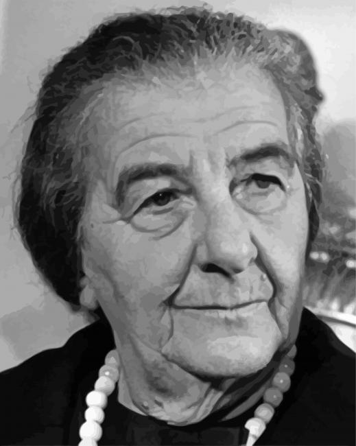 Close Up Golda Meir paint by number