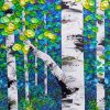 Colorful Landscapes With Birch Trees paint by number