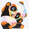 Colorful Baby Panda With Glasses paint by number