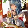 Cute Anime Girl Curry paint by number