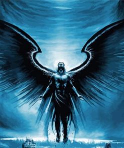 Dark Guardian Angel paint by number