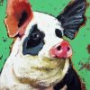 Folk Art Pig paint by number