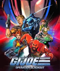 Gi Joe Game Poster paint by number