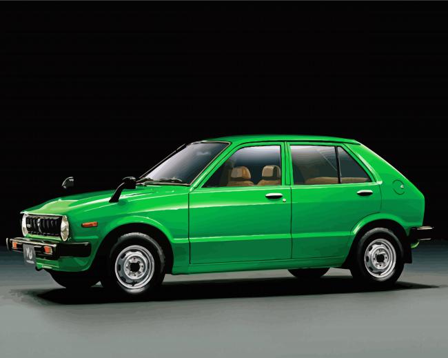 Green Daihatsu Classic paint by number