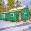 Green Secluded Cabin paint by number