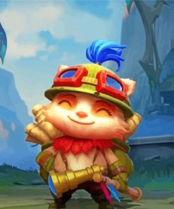 Happy Teemo paint by number