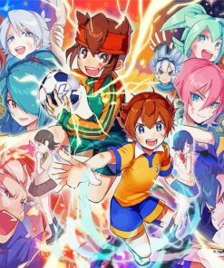 Inazuma Eleven Anime Characters paint by number