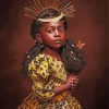Little Black Princess paint by number