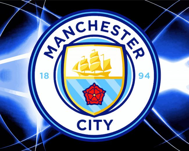 Man City Badge paint by number