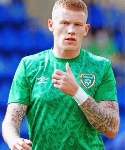 The Footballer James McClean paint by number