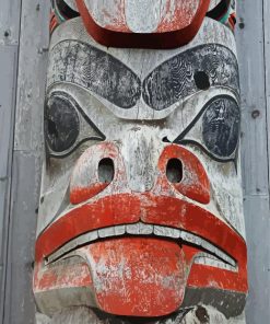 Totem Pole Haida Face paint by number