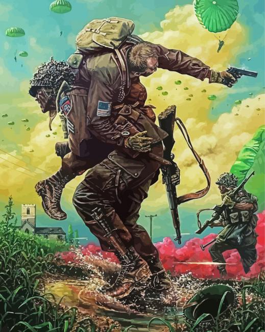 82nd Army Art paint by number