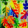Abstract Leaves Art paint by number