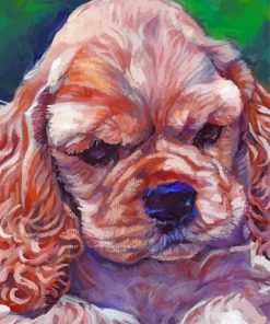 Aesthetic American Cocker Spaniel Art paint by number