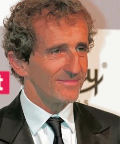 Alain Prost Racer paint by number