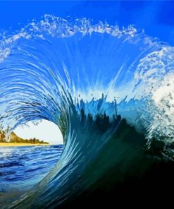 Amazing Big Wave paint by number