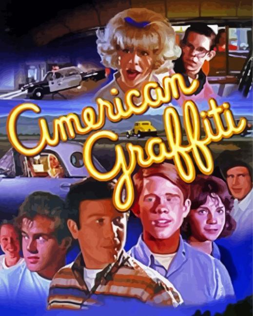American Graffiti Poster paint by number