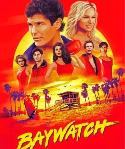 Baywatch Film Poster paint by number