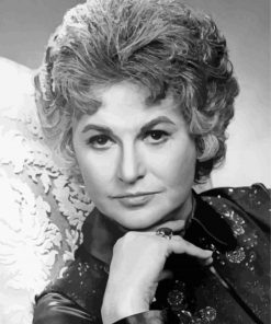 Black And White Bea Arthur paint by number