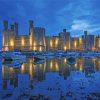 Caernarfon Castle At Night paint by number