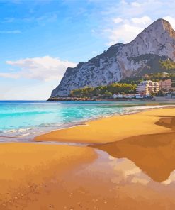 Calpe Beach In Spain paint by number
