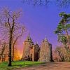 Castell Coch At Sunrise paint by number