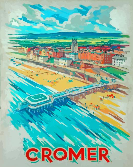 Cromer Poster Art paint by number