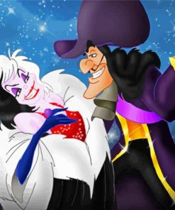 Cruella And Hook paint by number