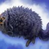 Cute Fluffy Black Cat Art paint by number